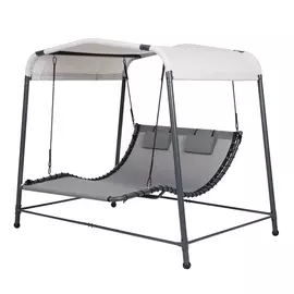 Качели двухместные Greenpatio 193х223х190 см с подушкой под голову с крышей