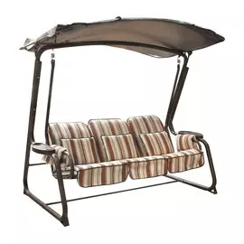Качели Zalger garden Каролина шоколадные 3-х местные