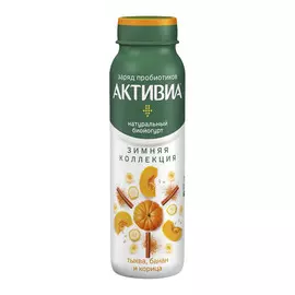 Йогурт Активиа питьевой с тыквой бананом и корицей 260 г