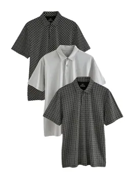 Рубашка Next, цвет Grey/Black