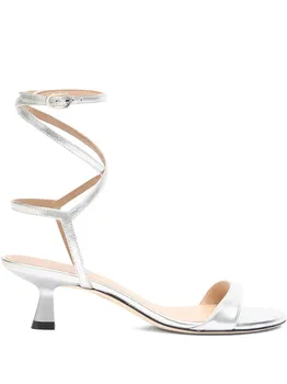 Босоножки с ремешком на щиколотке Stuart Weitzman, серебяный
