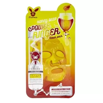 Маска для лица с мёдом Elizavecca Power Ringer Mask Pack Honey Deep
