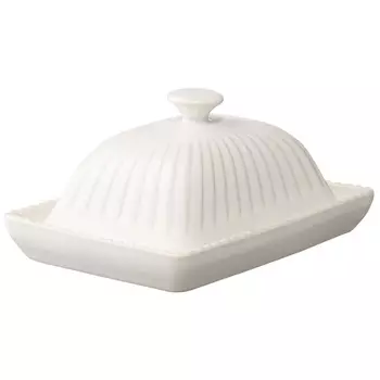 Маслёнка 16 х 11,5 см Tkano Kitchen Spirit белый