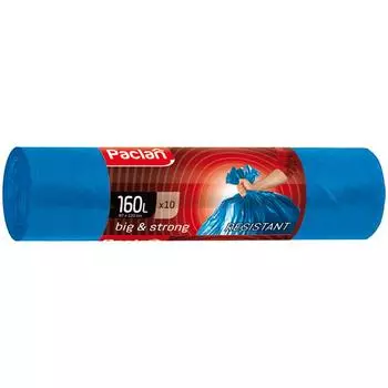 Мешки для мусора 160 л Paclan Big&Strong 10 шт синий