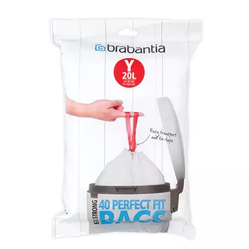 Мешки для мусора Brabantia PerfectFit, размер Y 20л, 40шт