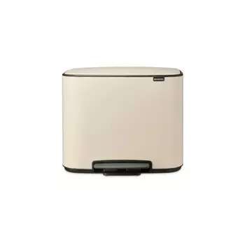 Мусорный бак 11 + 23 л Brabantia Bo Pedal Bin светло-бежевый