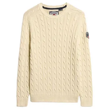 Свитер Superdry Slouchy Cable, бежевый
