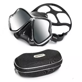Маска Для Плавания Mares X-Vision Ls Юбилейная На 70Лет, Для Взрослых - Ц.обт.серо-Черный, Ц.р.чёрно-Серый Прозрачные Стекла