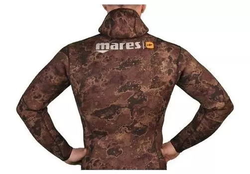 Куртка Гидрокостюма Для Подводной Охоты Mares Instinct 55 Camo Br, 5 Мм, С Открытой Порой Внутри, Цвет Коричневый Камуфляж
