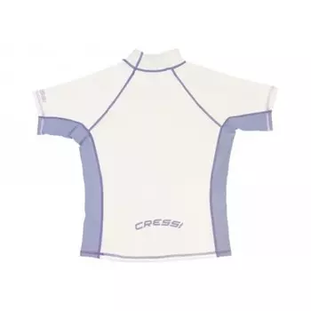 Майка Лайкра Cressisub Rash Guard Жен. Короткий Рукав Белая
