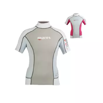 Mares Rush Guard, Лайкра, Футболка С Коротким Рукавом, Женский, Серый
