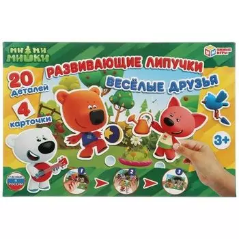 Игрушка развивающие игра с липучками веселые друзья Ми-ми-мишки УМка