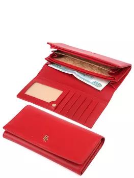 Кошелек Fabretti женский цвет красный, артикул QFA022N-4