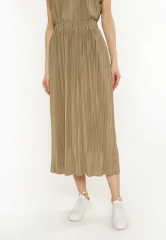 Юбка плиссированная A-line skirt usha, оливковый