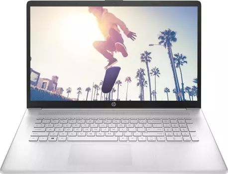 Ноутбук HP 17-cp0136ur Ryzen 5 5500U 16Gb SSD512Gb AMD Radeon 17.3" IPS FHD (1920x1080) noOS silver WiFi BT Cam