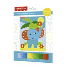 Аппликация из песка Fisher Price. Слон