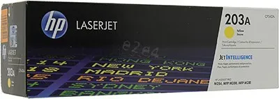 Картридж лазерный HP 203A/CF542A, желтый, 1300 страниц, оригинальный для HP Color LJ Pro M254dw/ M254nw/ M280nw/ M281fdn/ M281fdw