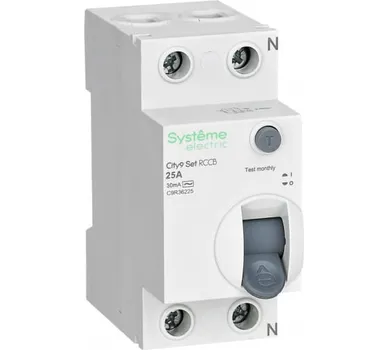 Выключатель дифференциальный (УЗО) C9R36225, 2P, 25А, 30мА, тип AC, Systeme Electric (C9R36225)