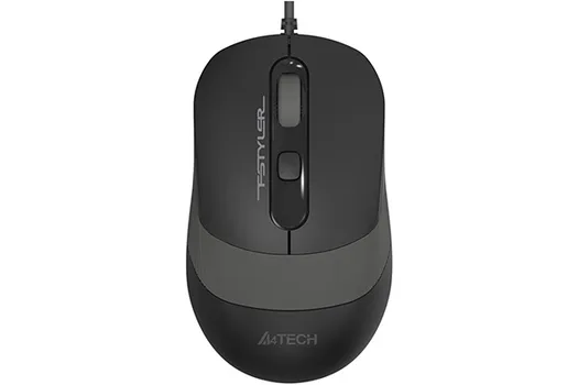 Мышь проводная A4Tech Fstyler FM10S, 1600dpi, оптическая светодиодная, USB, черный/серый (FM10S USB GREY)
