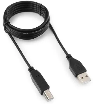 Кабель USB 2.0 (Am)-USB 2.0 (Bm), 1.8 м, черный, Гарнизон (GCC-USB2-AMBM-1.8M)