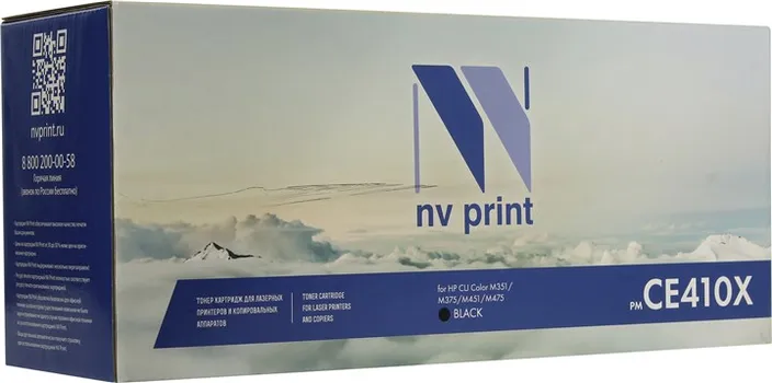 Картридж лазерный NV Print NV-CE410XBk (305X), черный, 4000 страниц, совместимый для LJ Pro 300 color MFP M375nw / M351a , LJ Pro 400 color MFP M475dn / MFP M475dw / M451dn / M451dw / M451nw