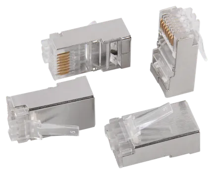 Коннектор RJ-45 8P8C категория 6, экранированный, FTP, ITK (CS3-1C6FS)