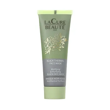 LA CURE BEAUTE Очищающая и матирующая маска с глиной Black Thermal Face Mask