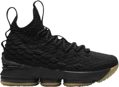 Кроссовки Nike LeBron 15 GS 'Black Gum', черный