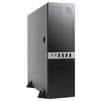 Корпус Foxline FL-203, mATX, Slim-Desktop, 2xUSB 3.0, черный, 300 Вт (FL-203-TFX300S)