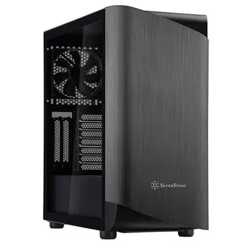 Корпус SilverStone SETA A1, ATX, Midi-Tower, 2xUSB 3.0, USB Type-C, RGB подсветка, черный/титан, без БП (SST-SEA1TB-G)