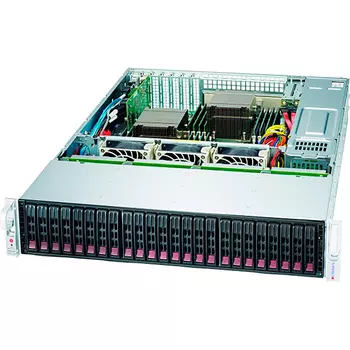 Корпус Supermicro 216BE1C-R920LPB, EE-ATX, 2U RM, 24x2.5 HS, Redundant 2x920 Вт, черный (CSE-216BE1C-R920LPB)