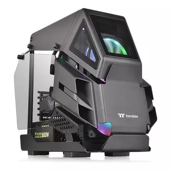 Корпус Thermaltake AH T200, mATX, Micro-Tower, 2xUSB 3.0, USB Type-C, черный, без БП (CA-1R4-00S1WN-00)