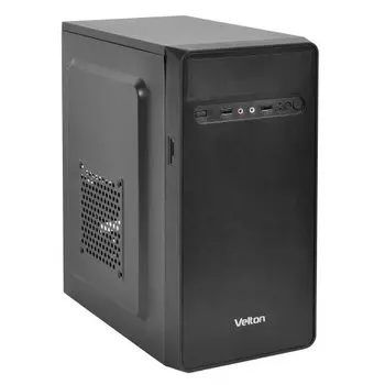 Корпус Velton 7002A, mATX, Mini-Tower, черный, 450 Вт