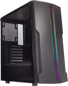 Корпус Xilence Xilent Blade XG121, ATX, Midi-Tower, 2xUSB 3.0, RGB подсветка, черный, без БП (XG121)