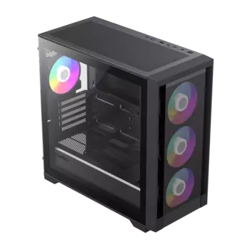 Корпус GameMax DEFENDER MB, mATX, Midi-Tower, USB 3.0, RGB подсветка, черный, без БП (DEFENDER MB)