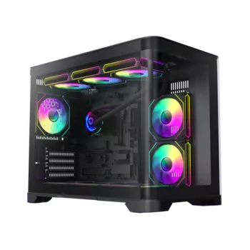 Корпус GameMax HYPE-M, mATX, Micro-Tower, USB 3.0, черный, без БП (HYPE-M Black)