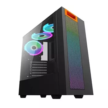 Корпус HIPER HG304 ATOM, ATX, Midi-Tower, 2xUSB 3.0, черный, Без БП