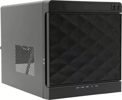 Корпус IN WIN MS04-1(PF052), mini-ITX, MiniTower, 4x3.5/2.5 HS, 1x265 Вт, черный (6130959)