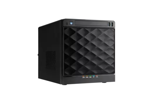 Корпус IN WIN MS04-2(PF052), mini-ITX, MiniTower, 4x3.5/2.5 HS, 1x265 Вт, черный (6130956)