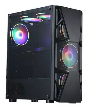 Корпус Formula V CL-3303 RGB, ATX, Midi-Tower, USB 3.0, RGB подсветка, черный, без БП (CL-3303B RGB)