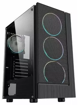 Корпус Formula V F-33RGB, ATX, Midi-Tower, USB 3.0, черный, без БП (F-33RGB)