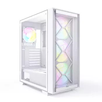 Корпус MONTECH AIR 1000 PREMIUM, ATX, Full-Tower, 2xUSB 3.0, RGB подсветка, белый, без БП (AIR 1000 PREMIUM)