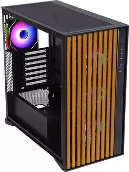 Корпус Formula V TIMBERLINE T0, ATX, Midi-Tower, 2xUSB 3.0, USB Type-C, RGB подсветка, черный, без БП (TIMBERLINE T0 Black)