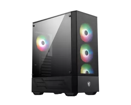 Корпус MSI MAG FORGE 112R, ATX, Midi-Tower, 2xUSB 3.2, RGB подсветка, черный, без БП (306-7G16X23-809)