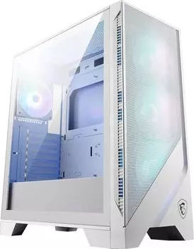 Корпус MSI MAG FORGE 320R AirFlow, ATX, Midi-Tower, 2xUSB 3.2, RGB подсветка, белый, без БП (306-7G23W21-HH9)