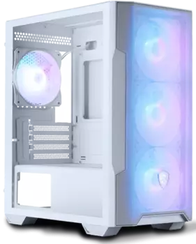 Корпус MSI MAG FORGE M100R, mATX, Micro-Tower, USB 3.0, RGB подсветка, белый, без БП (306-7G20W21-HH9)
