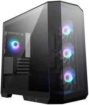 Корпус MSI MAG Pano M100R PZ, mATX, Mini-Tower, USB 3.2, USB Type-C, RGB подсветка, черный, без БП (306-7G24R21-809)