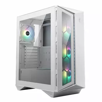 Корпус MSI MPG GUNGNIR 110R, ATX, Midi-Tower, 2xUSB 3.2, USB Type-C, RGB подсветка, белый, без БП (306-7G10W21-W57)