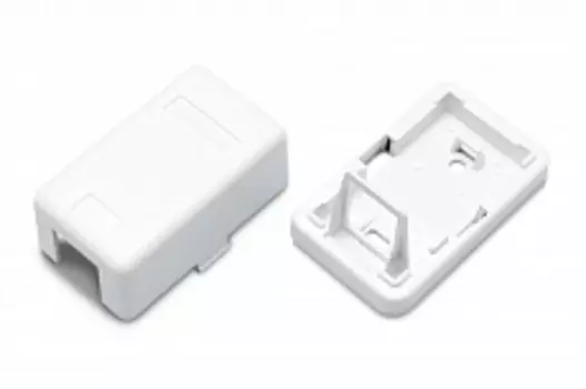 Корпус настенной розетки Hyperline SBB3-1-WH для Keystone Jack, 28.5x35.5x59, белый (SBB3-1-WH)