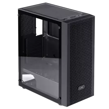 Корпус PCCOOLER MA100 MESH BK, ATX, Midi-Tower, USB 3.0, RGB подсветка, черный, без БП (C3-A510BKP3-GL)